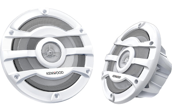 Kenwood KFC-2053MRW 8" 2-Way White Marine Coaxial Speaker (Pair) - Safe and Sound HQ