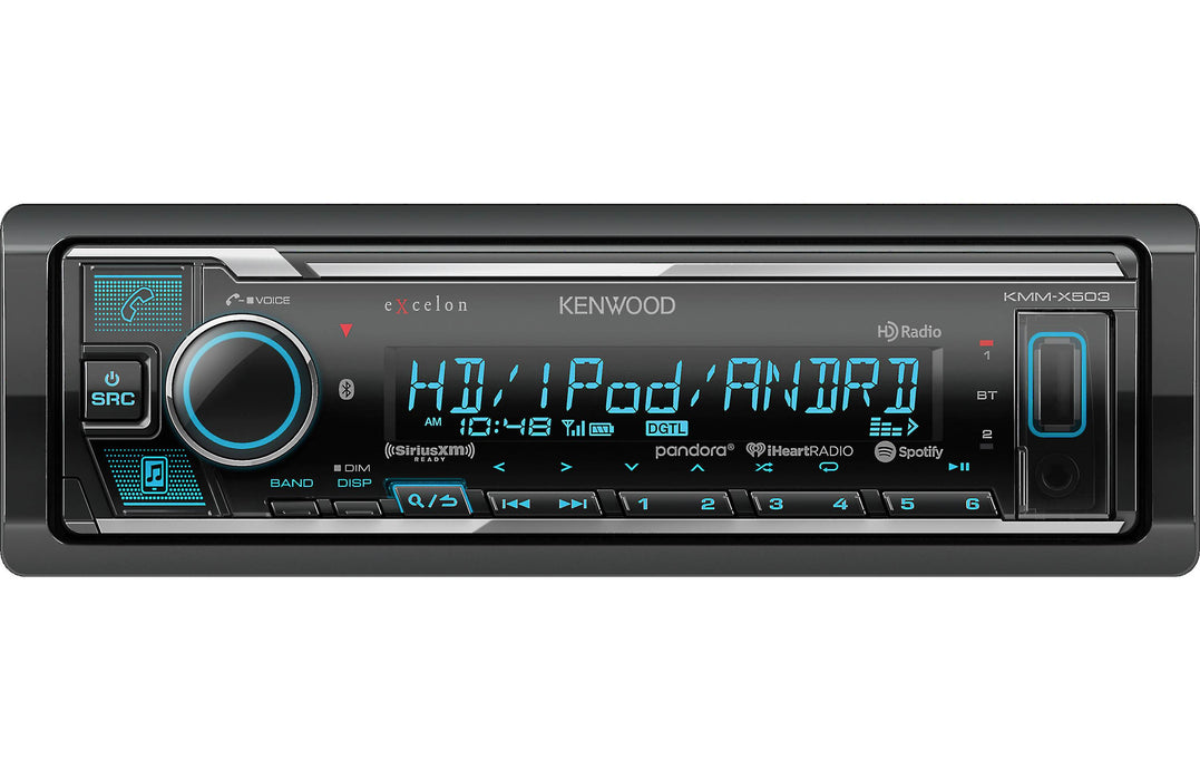 Kenwood Excelon KMM-X503 Digital Media Receiver with Bluetooth and HD Radio - Safe and Sound HQ