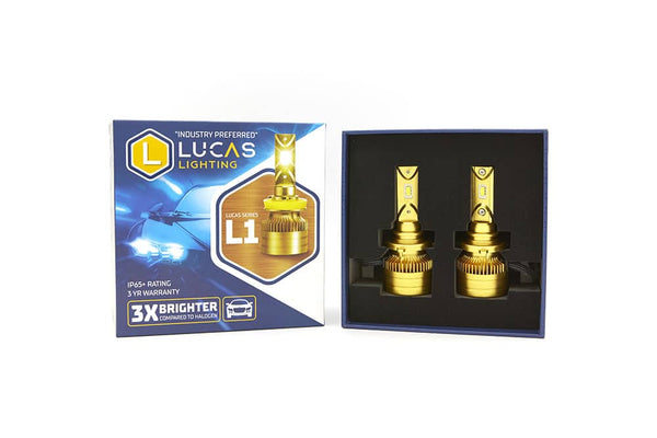 Lucas Lighting L1-H7 L1 Series LED Headlight Bulb (Pair) - Safe and Sound HQ