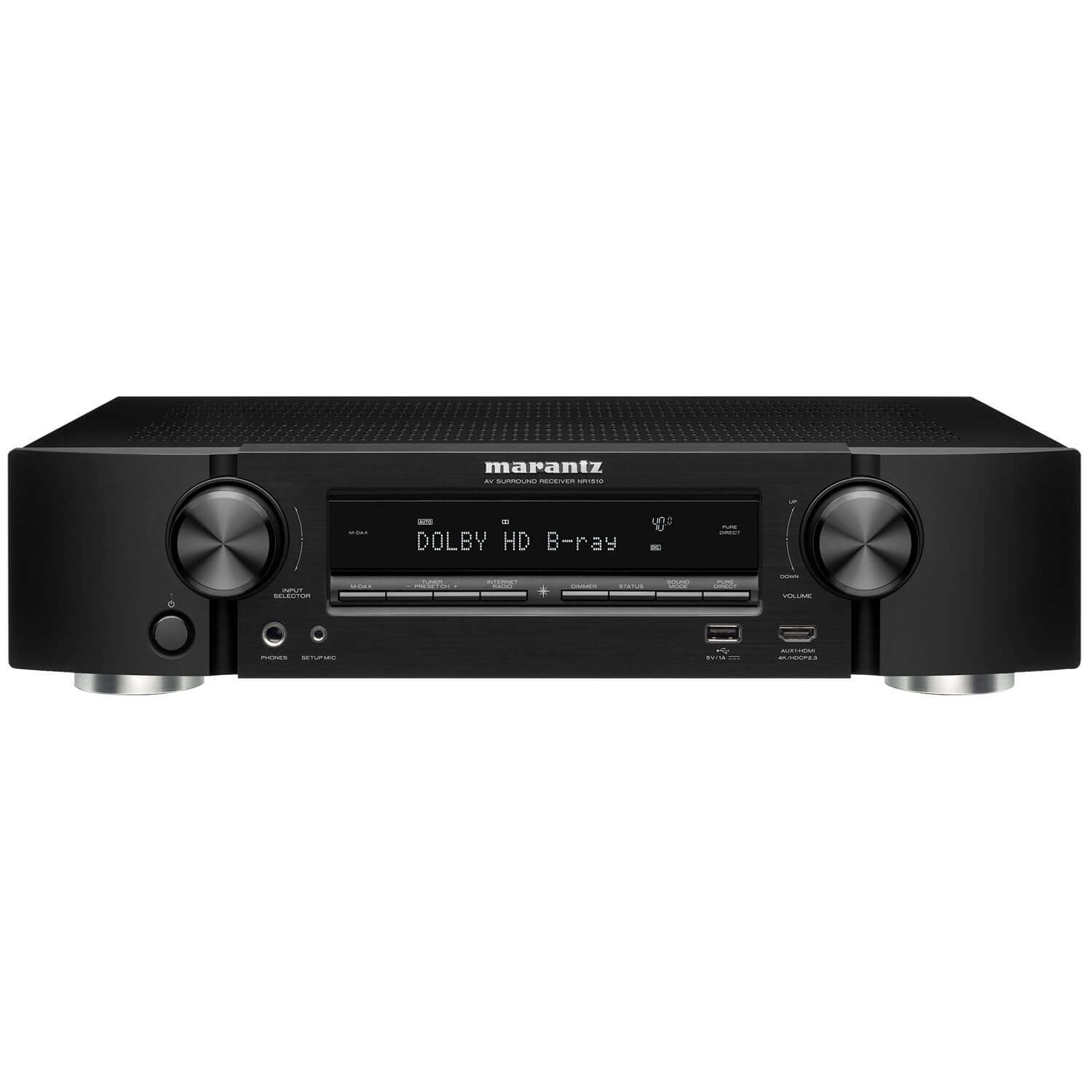 Marantz NR1510 Slim 5.2 Channel 4k HD A/V Receiver with HEOS - Safe and Sound HQ