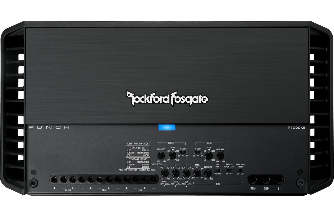 Rockford Fosgate P1000X5 Punch 1000 Watt Class-BD 5 Channel Amplifier - Safe and Sound HQ