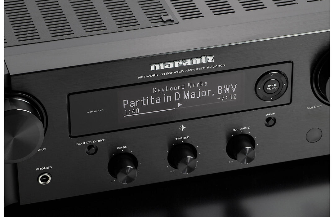 Marantz PM7000N Integrated Stereo Amplifier with HEOS Built-in Open Box - Safe and Sound HQ