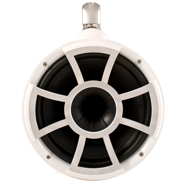 Wet Sounds REV 10 W-SC V2 Revolution Series 10" White Tower Speaker with TC3 Swivel Clamps (Pair) - Safe and Sound HQ