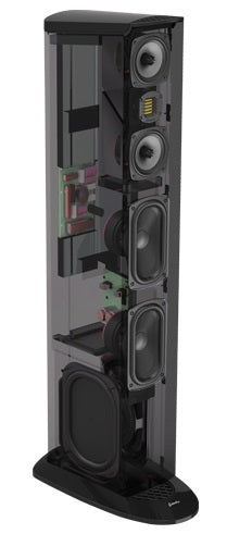GoldenEar Triton Two+  Floorstanding Tower Loudspeaker with Built-In 1200 Watt Powered Subwoofer (Each) - Safe and Sound HQ