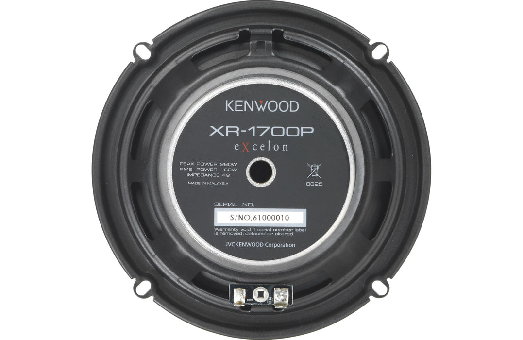 Kenwood Excelon XR-1700P XR Series 6.5" Component Speaker (Pair) - Safe and Sound HQ