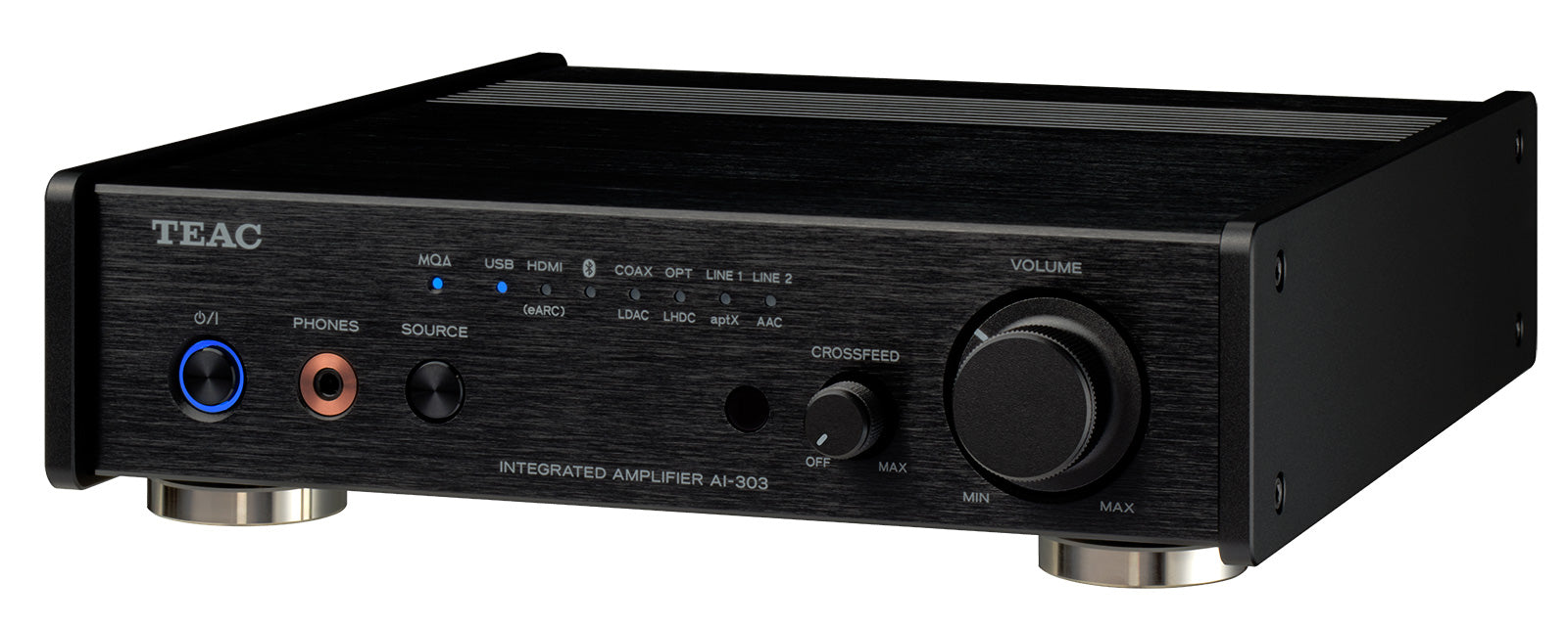 HQ Amplifier Safe Integrated DAC Black TEAC USB Sound — AI-303 and