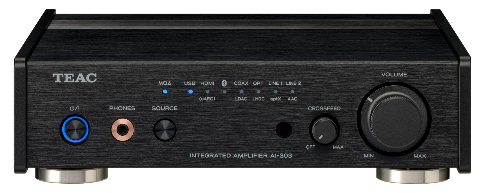 — HQ USB TEAC Amplifier DAC Sound Integrated Safe AI-303 Black and