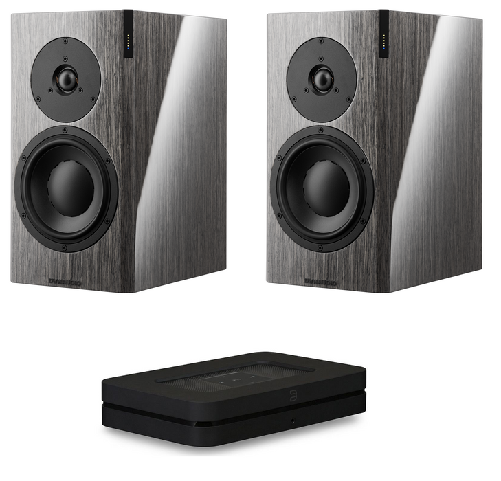 Dynaudio Focus 20 XD Bookshelf Loudspeaker (Pair) and Bluesound Node N130 Music Streamer Bundle - Safe and Sound HQ