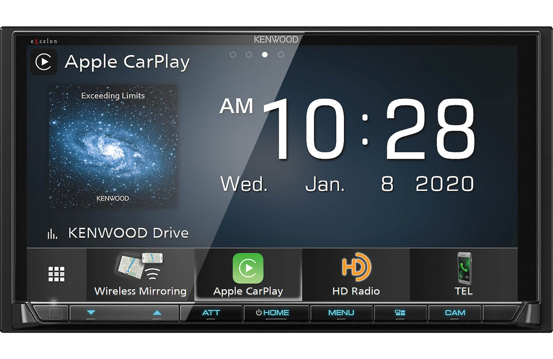 Kenwood Excelon DMX907S Digital Multimedia Receiver with Bluetooth & HD Radio - Safe and Sound HQ