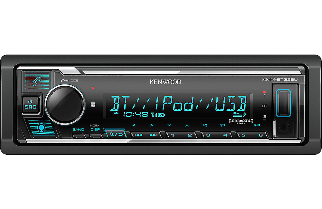 Kenwood KMM-BT328U Digital Media Receiver with Bluetooth - Safe and Sound HQ