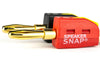 Speaker Snap Banana Connectors for 12 to 24 Gauge Speaker Wire (24 Count) - Safe and Sound HQ