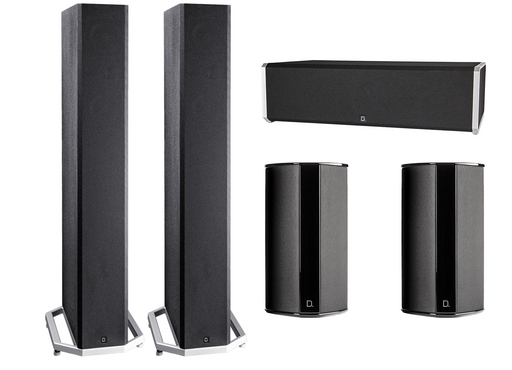 Definitive Technology BP9040 Floorstanding Speaker Pair, CS9040 Center Speaker, and SR9080 Rear Speaker Pair Bundle - Safe and Sound HQ